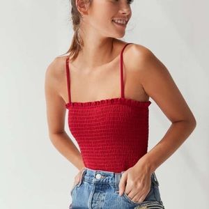 Red body suit from urban outfitters
